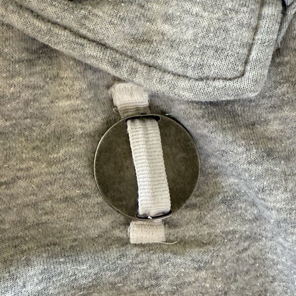 Vintage Nike Orange Swoosh‎ Full Zip Hoodie SZ XL Gray Rainbow Shoe Charm Rare - Picture 7 of 16